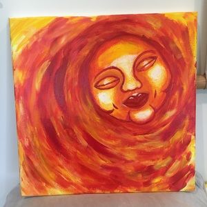 Acrylic Painting On Canvas titled “Sunshine”
